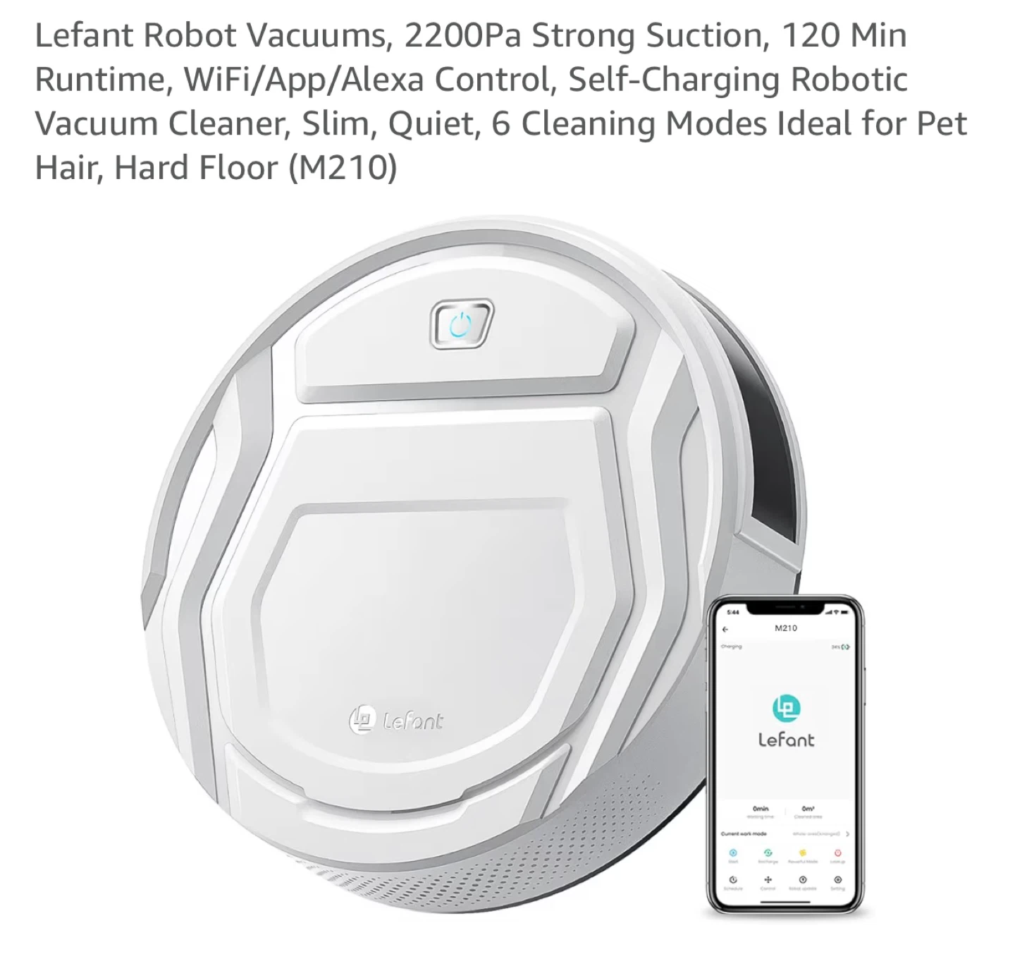 Lefant Robot Vacuum Cleaner M210 - photo 3