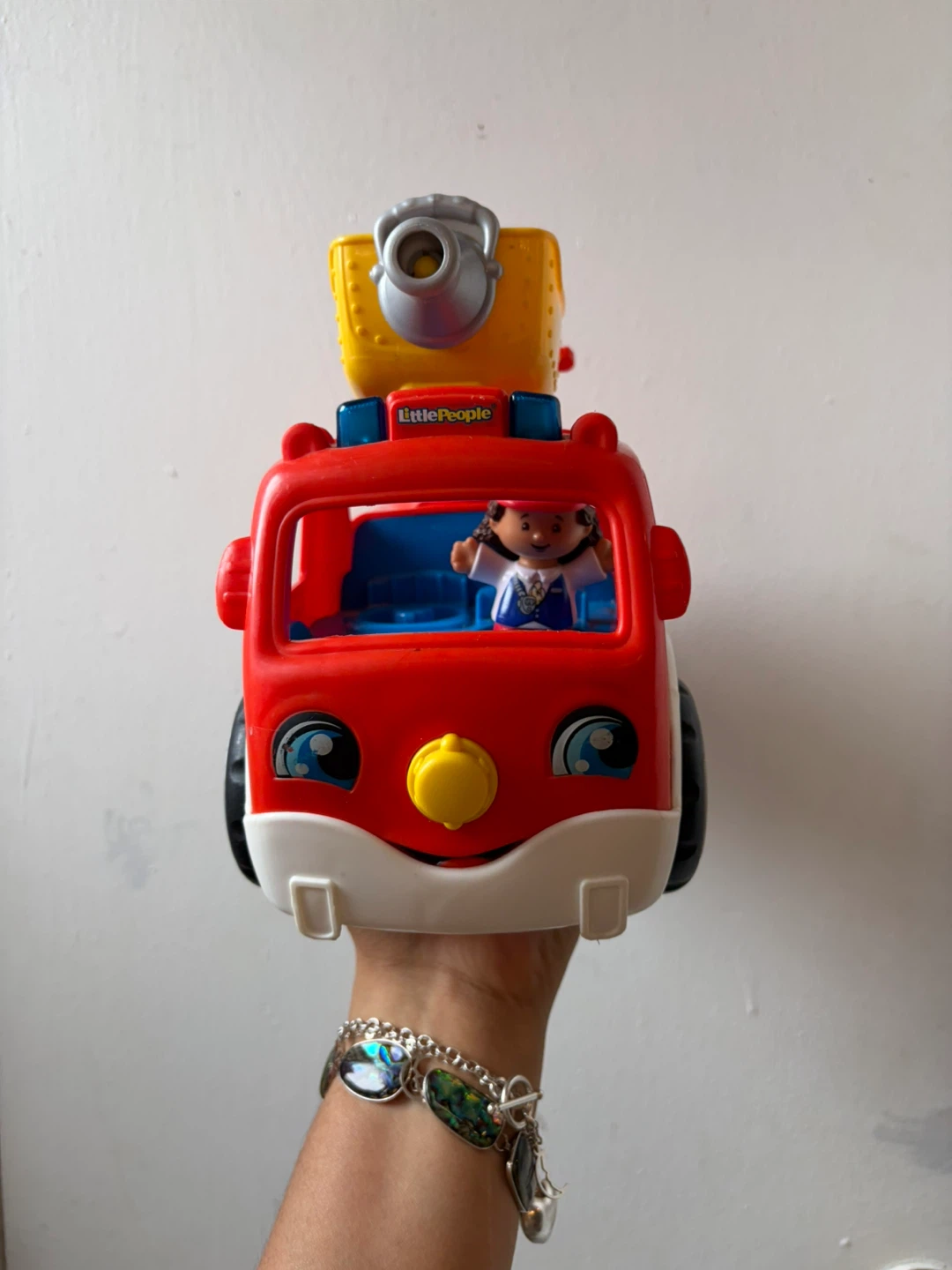 Little people fire truck toys-makes sounds and talks - photo 2