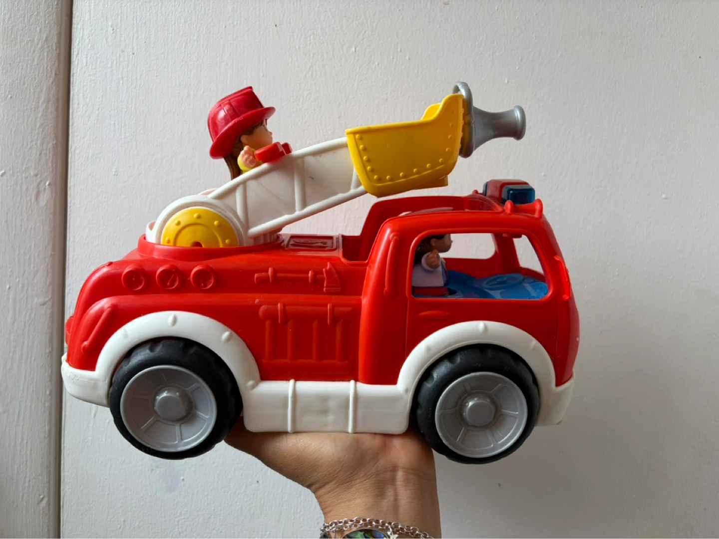 Little people fire truck toys-makes sounds and talks