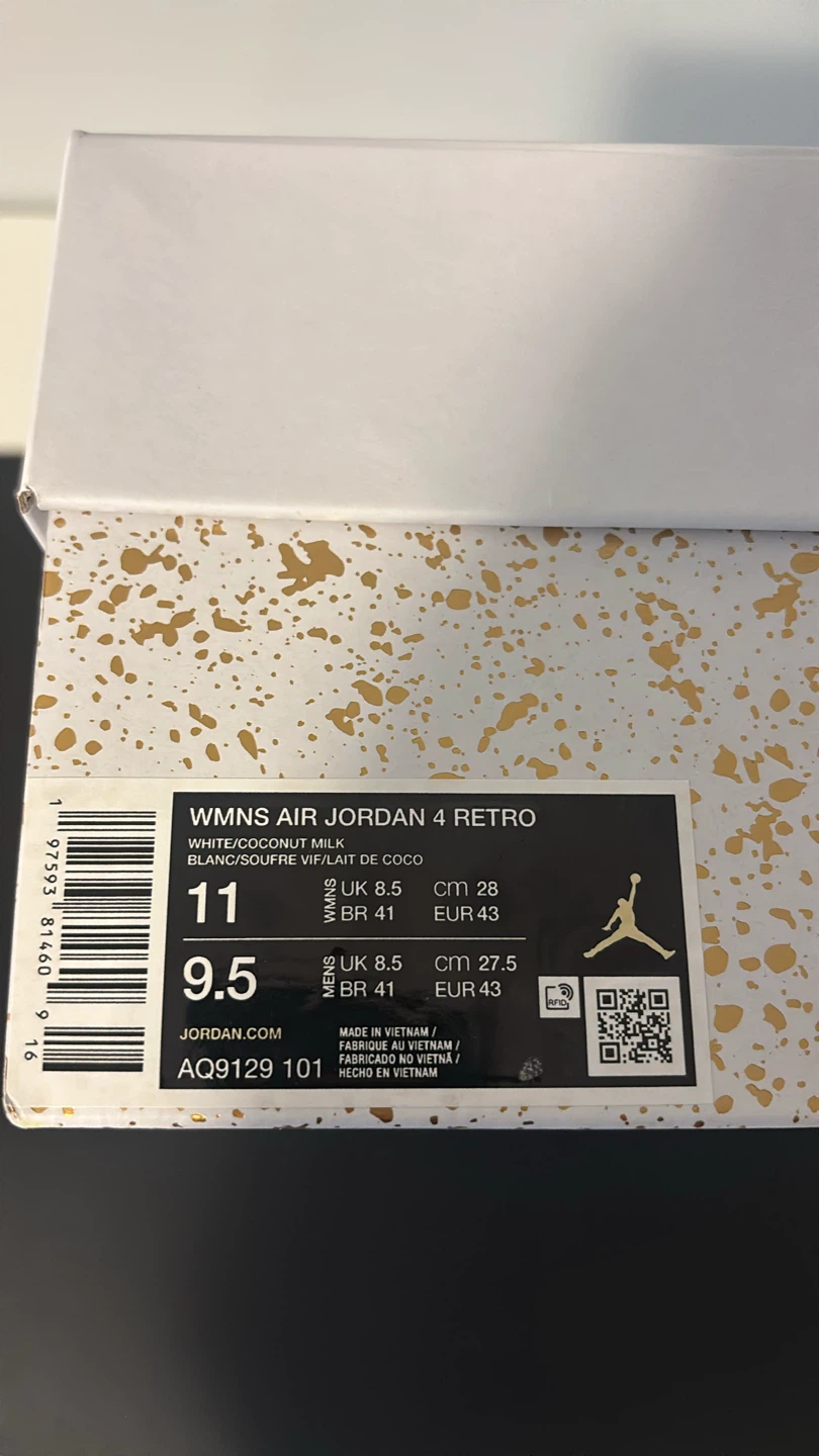 Jordan 4 Retro WMNS Air Jordan 4 Retro White/Coconut Milk - photo 3