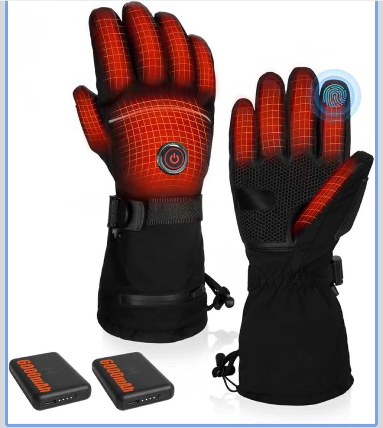 New Rechargeable Heated Gloves with 6000mAh Batteries - photo 2