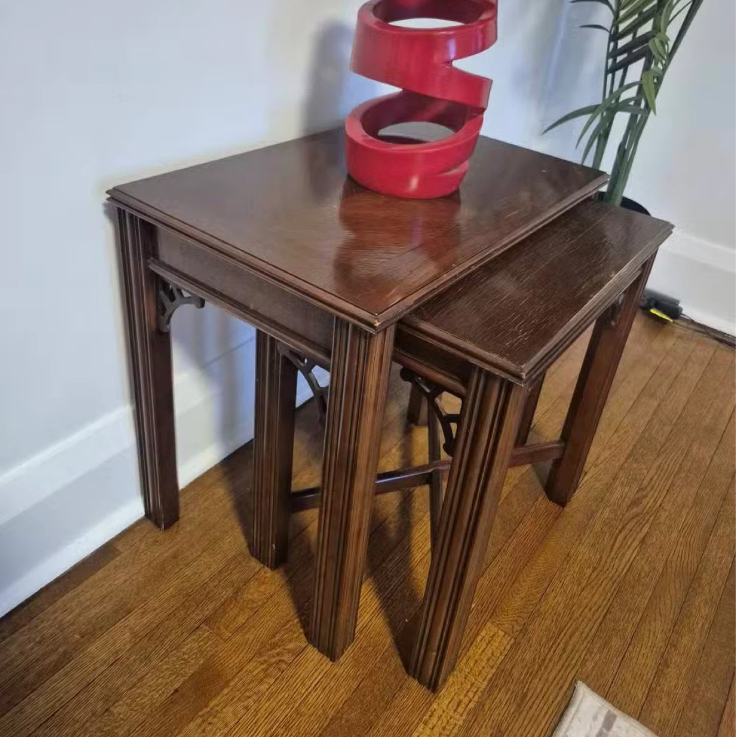 Nesting Side Tables - Dark Wood - photo 2