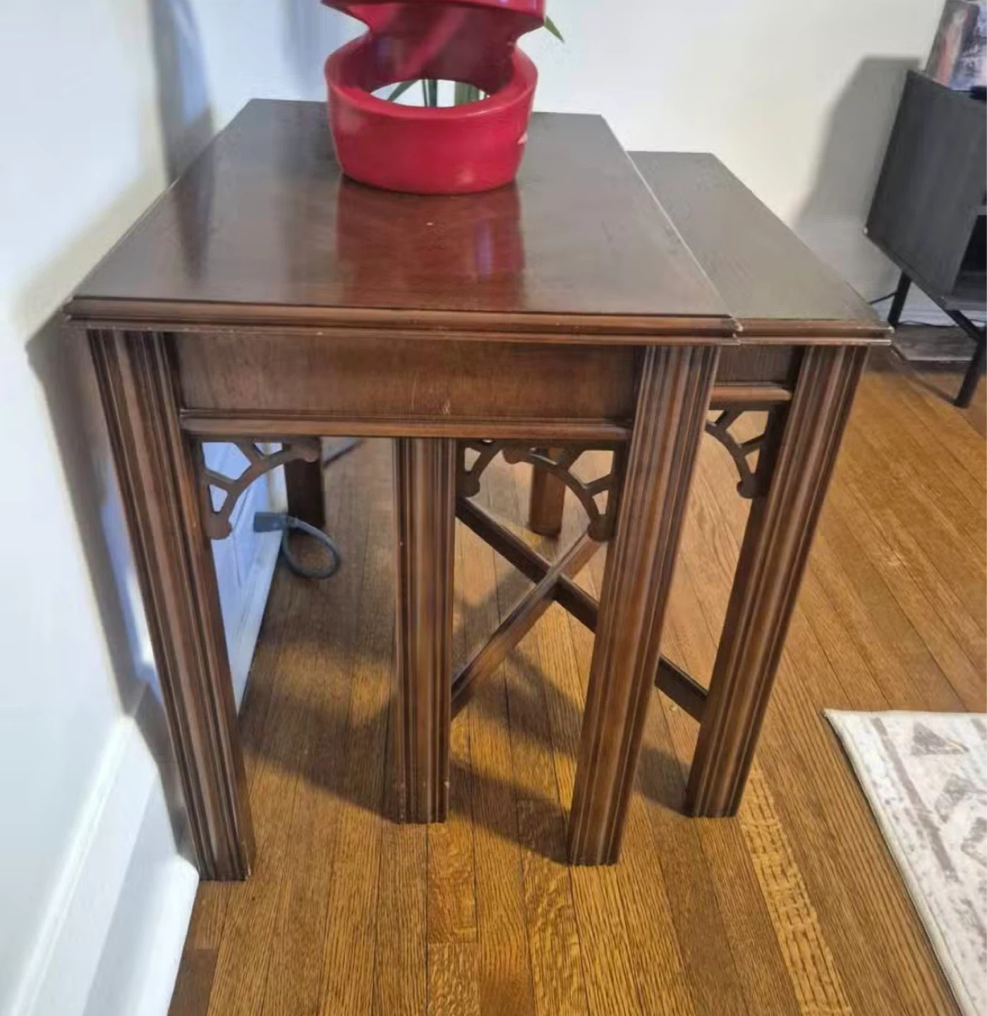 Nesting Side Tables - Dark Wood - photo 3