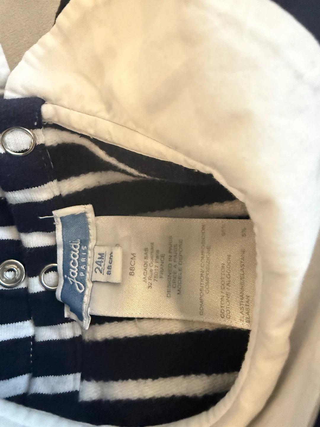 Jacadi Paris Striped Baby Dress - 24 Months - photo 2