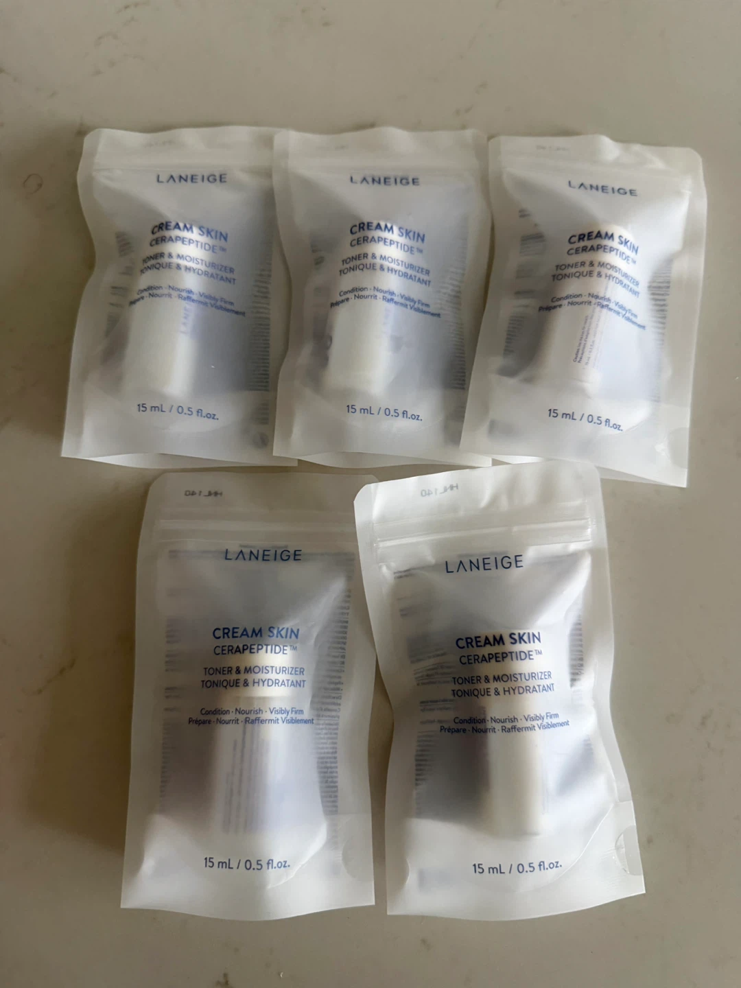 LANEIGE Cream Skin Toner & Moisturizer Travel Size (5 Pack) - photo 2