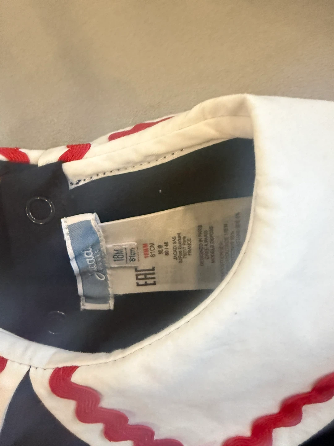 Jacadi Paris Baby Dress Size 18M - photo 2