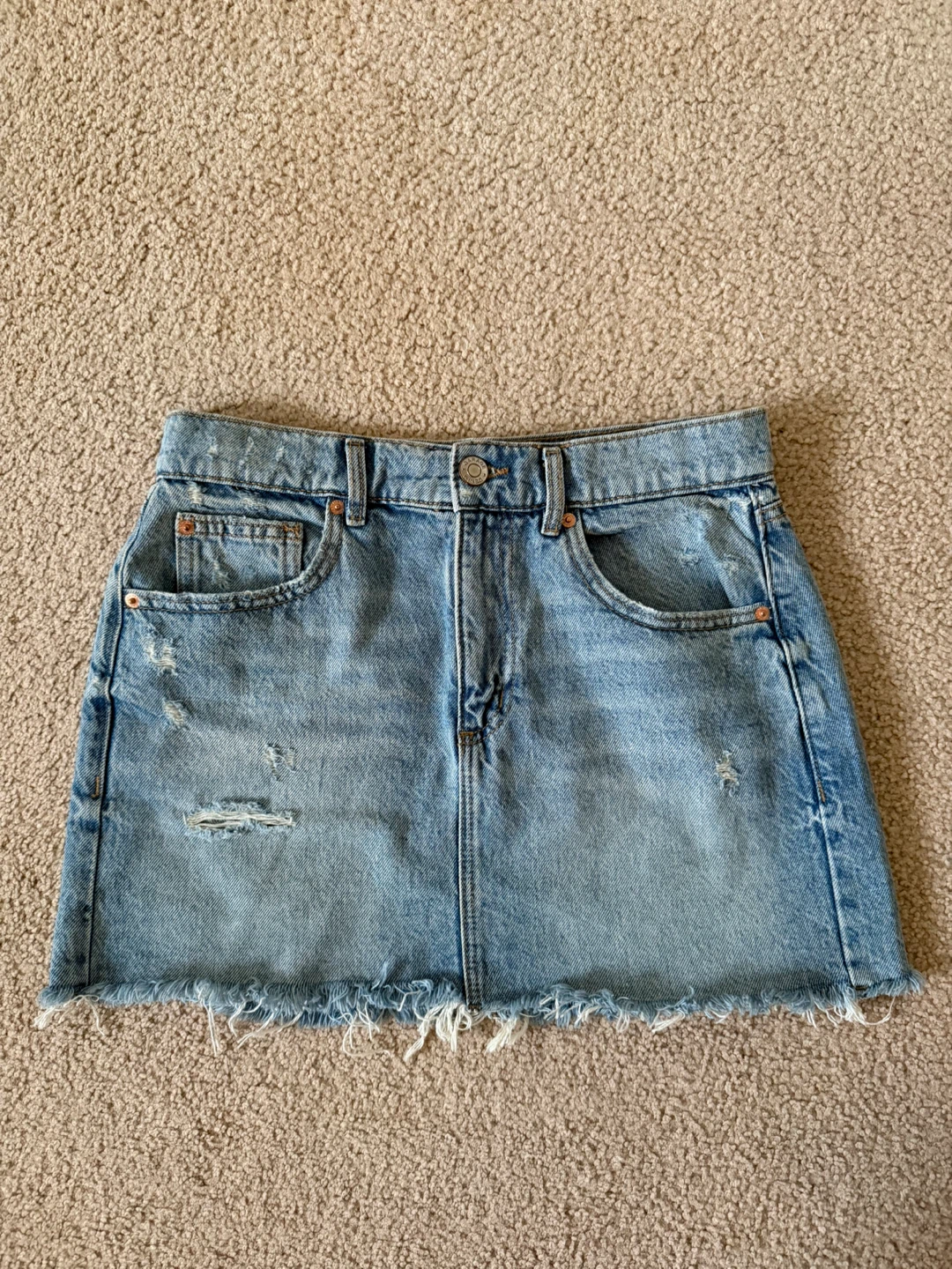 Garage Denim Mini Skirt