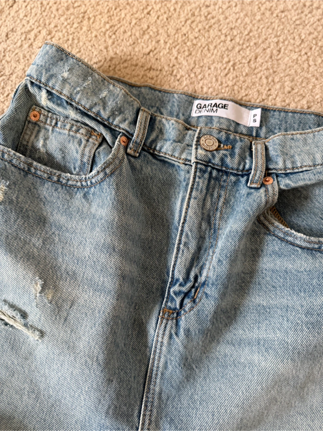 Garage Denim Mini Skirt - photo 3