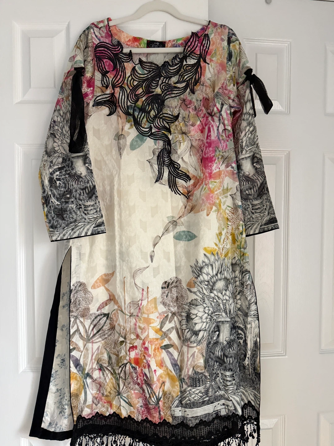 Women's 3-Piece Kurti, Pants, and Dupatta Set