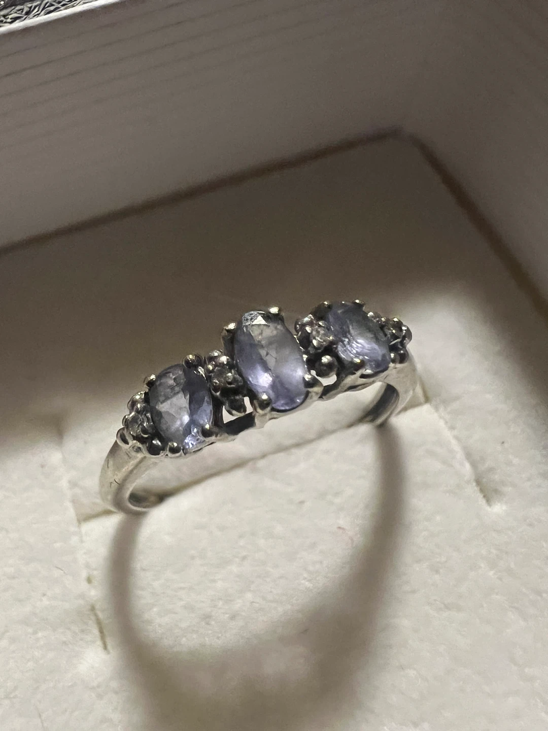 10 k tanzanite and diamonds ring - photo 4