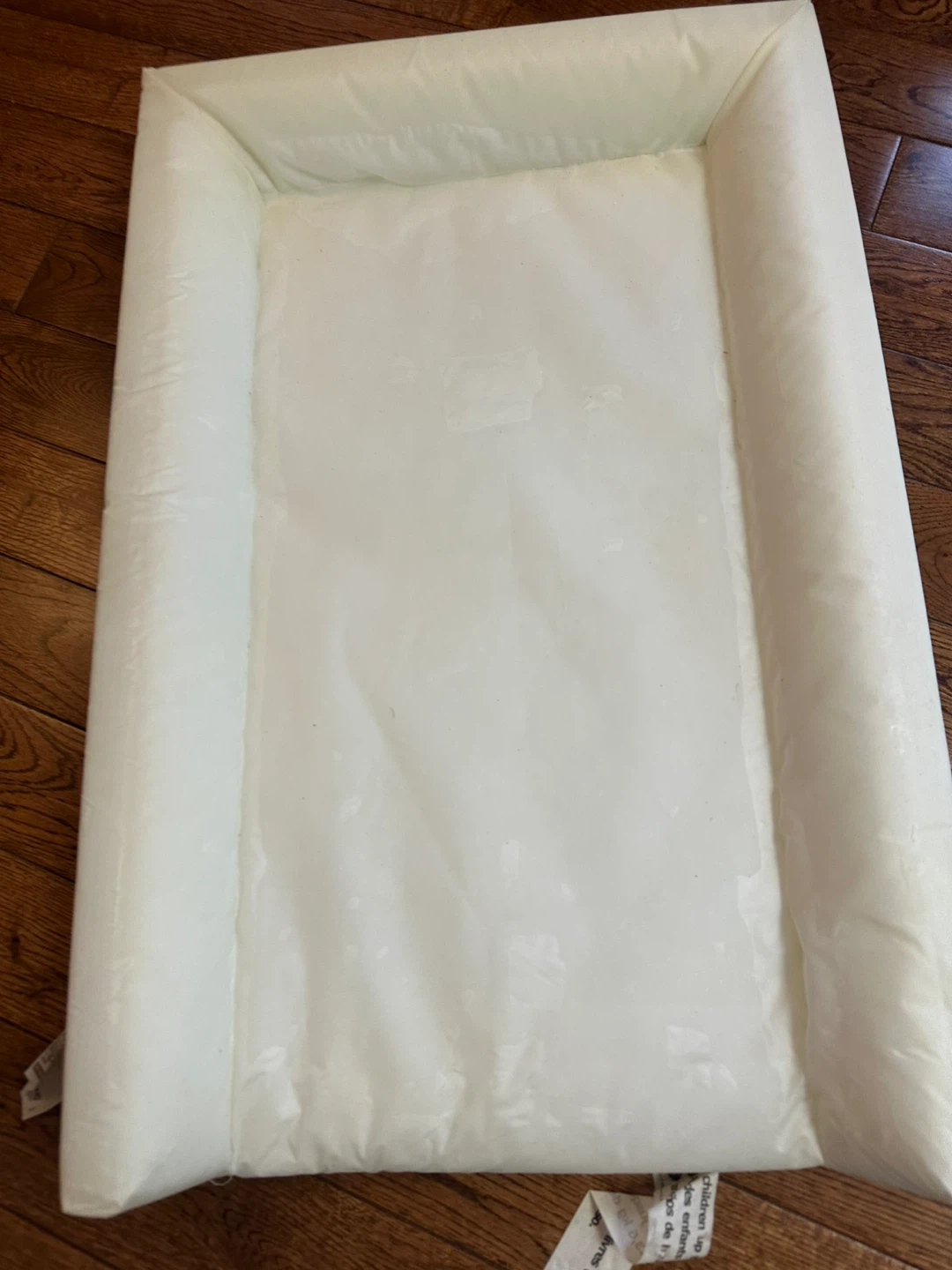 White Padded Changing Pad Mat