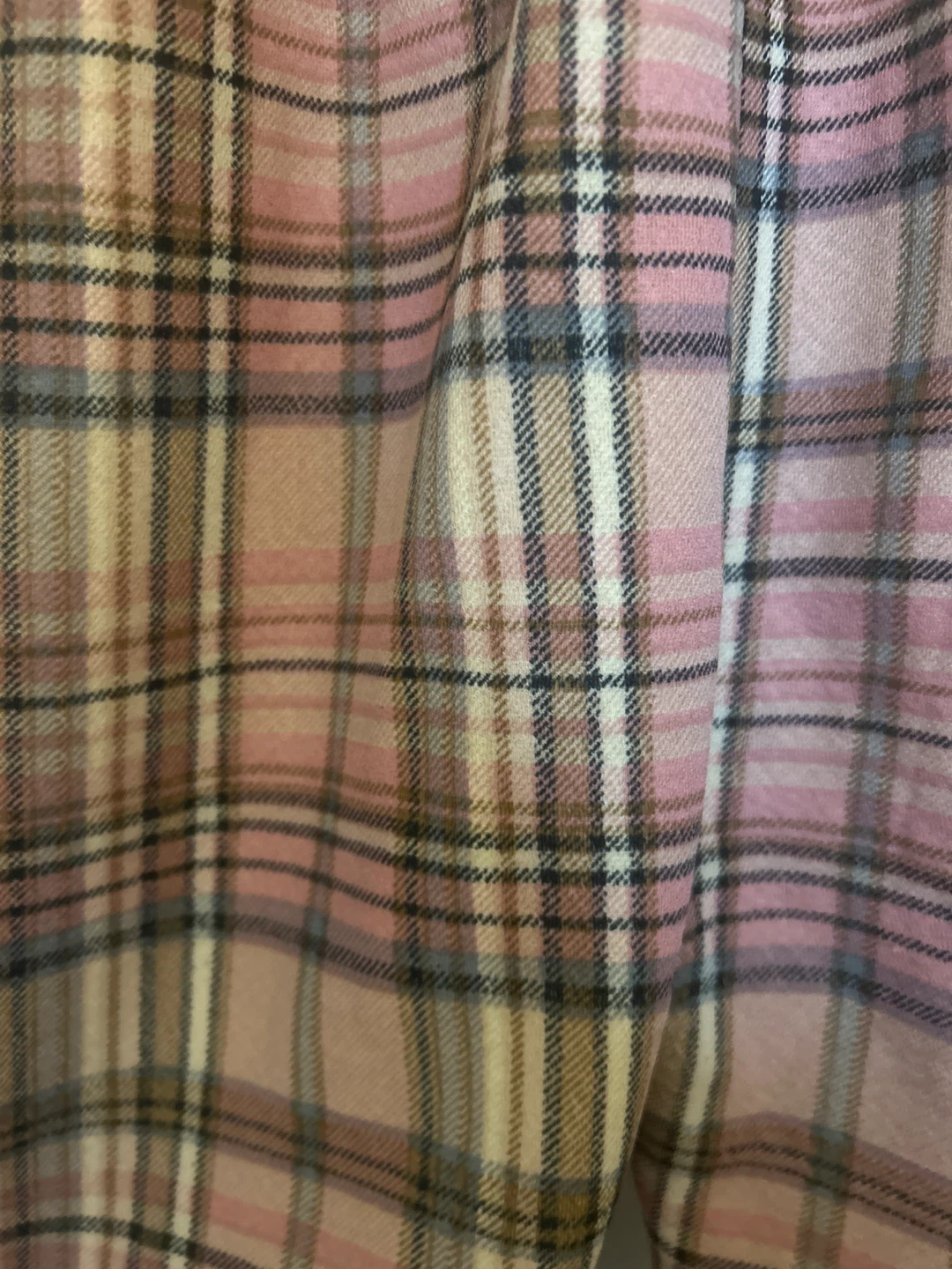 Winter Pink Plaid Sherpa Lined Pants - photo 2