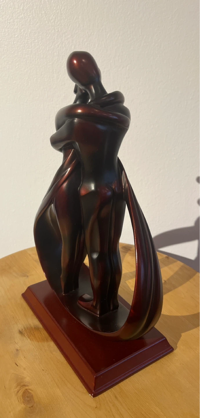 Couple Embracing Abstract Sculpture - photo 4