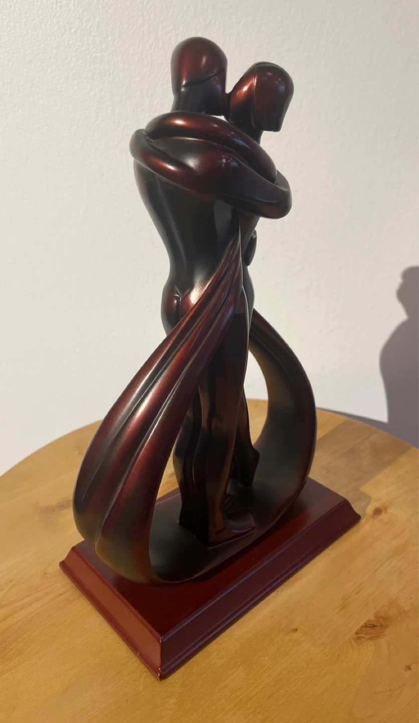 Couple Embracing Abstract Sculpture - photo 5