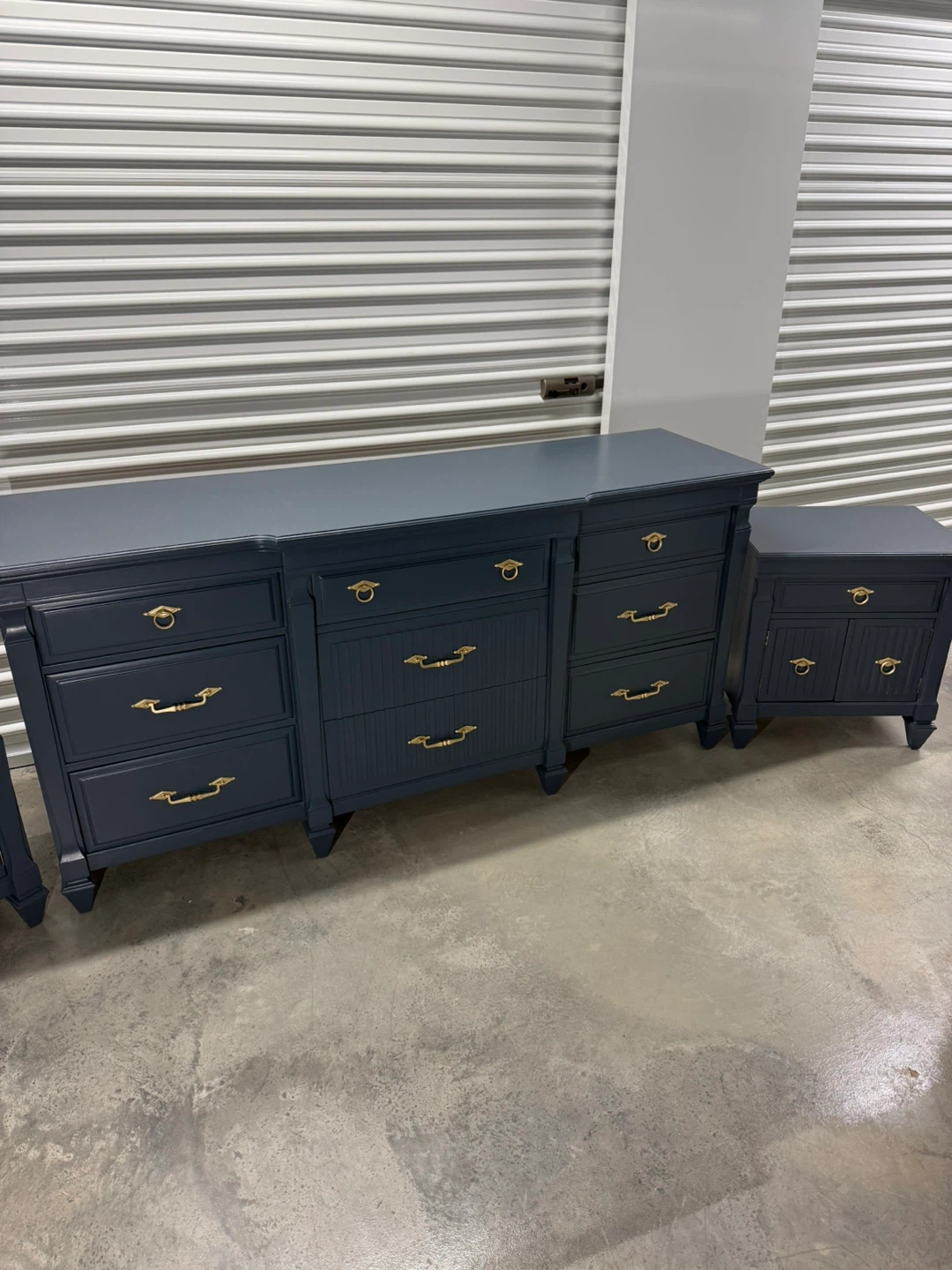 🚨Free Delivery NJ/NY Navy Blue Bedroom Set