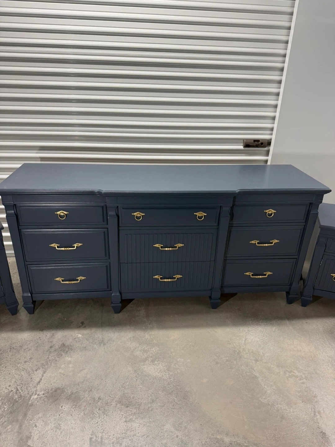 🚨Free Delivery NJ/NY Navy Blue Bedroom Set - photo 4