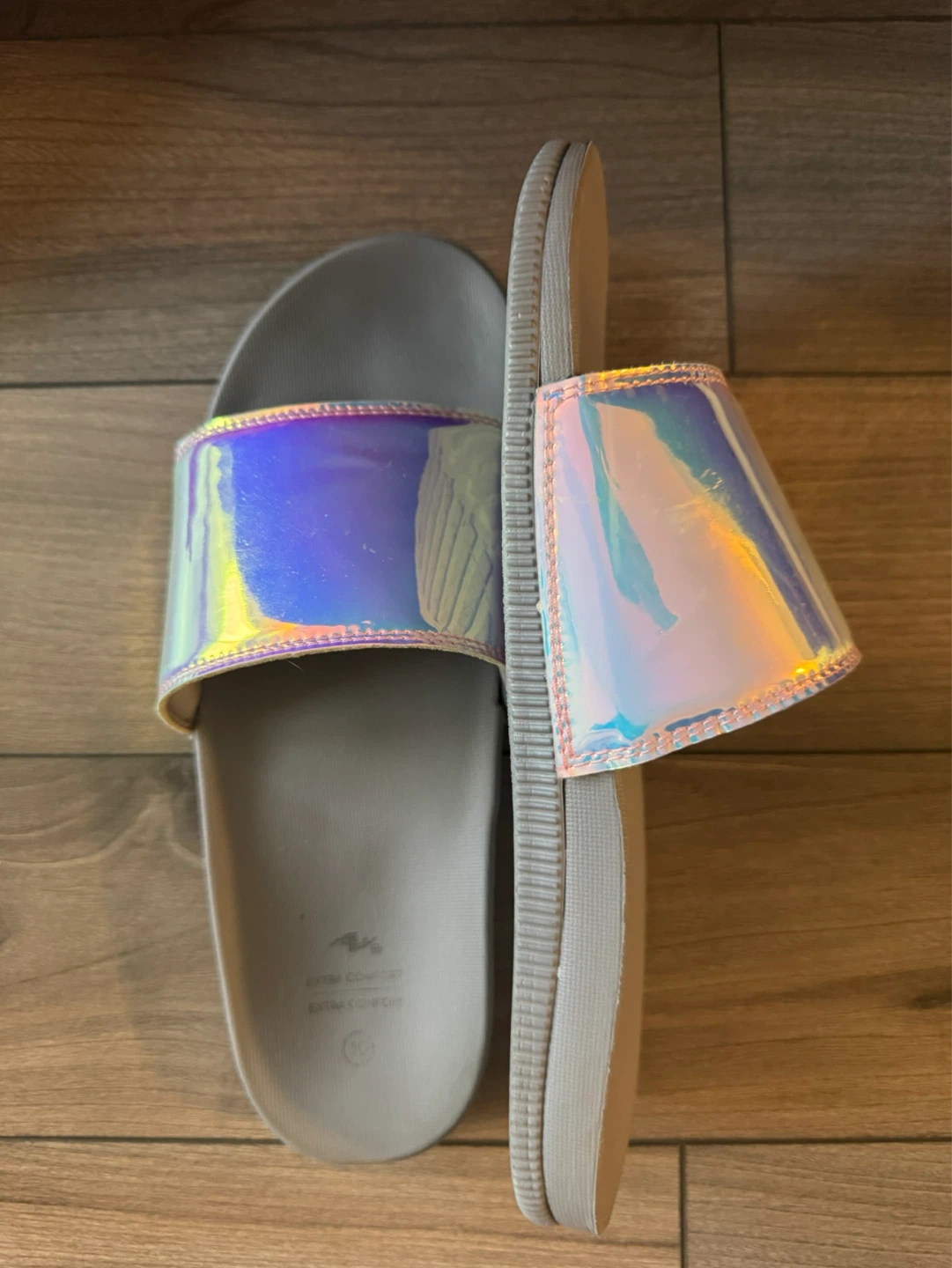 Athletic Works Iridescent Slide Sandals Size 10 - photo 2