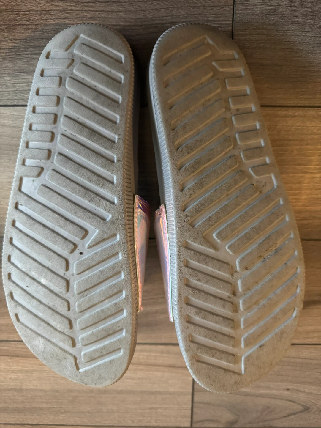Athletic Works Iridescent Slide Sandals Size 10 - photo 3
