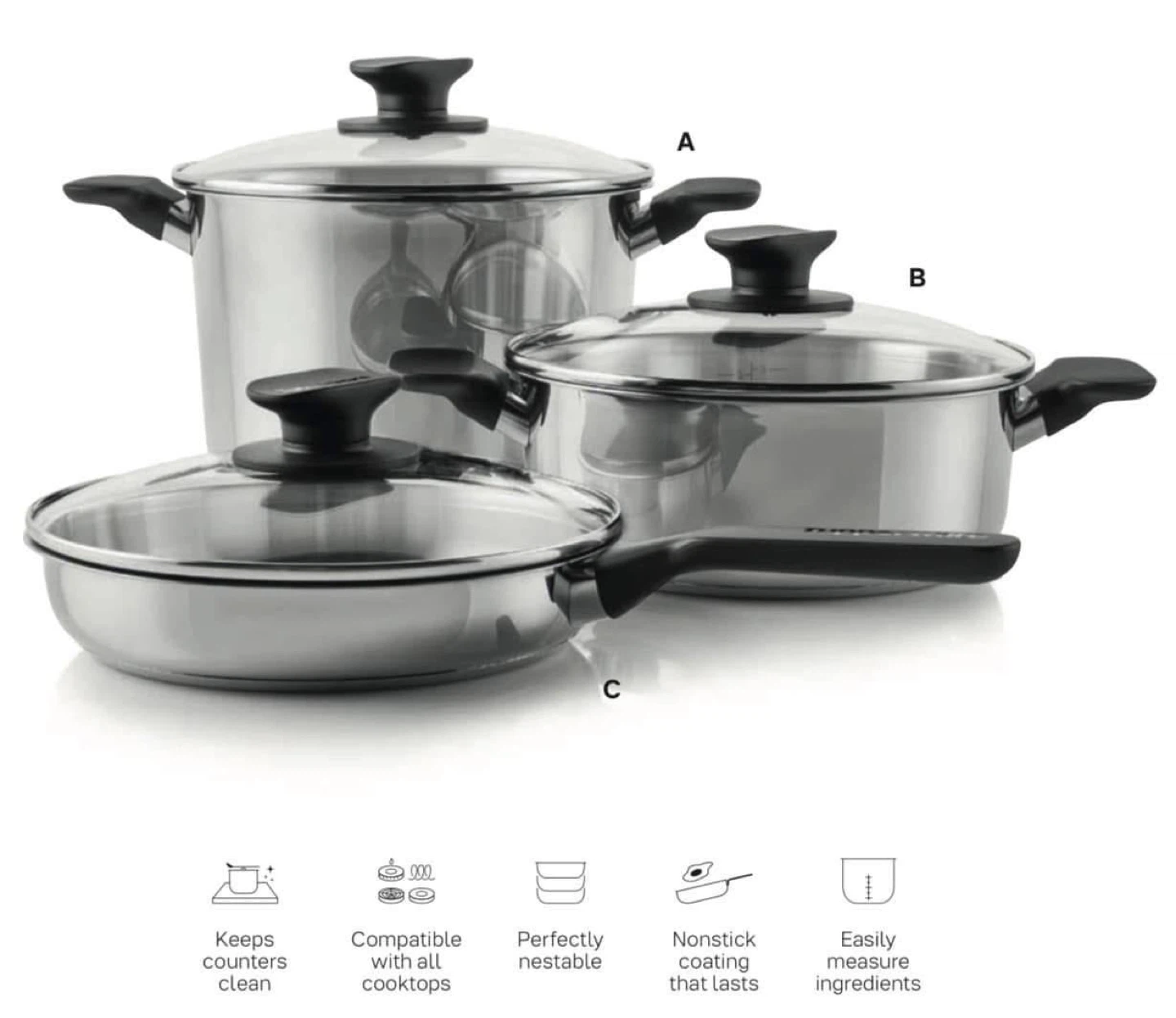 Tupperware Universal Cookware Set - Stockpot & 3.4L Frypan