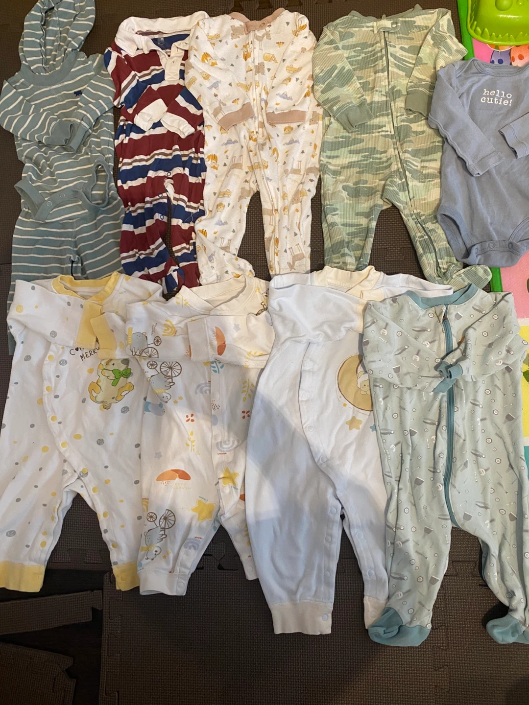 Baby Sleepers and Bodysuit Bundle (6-9) months