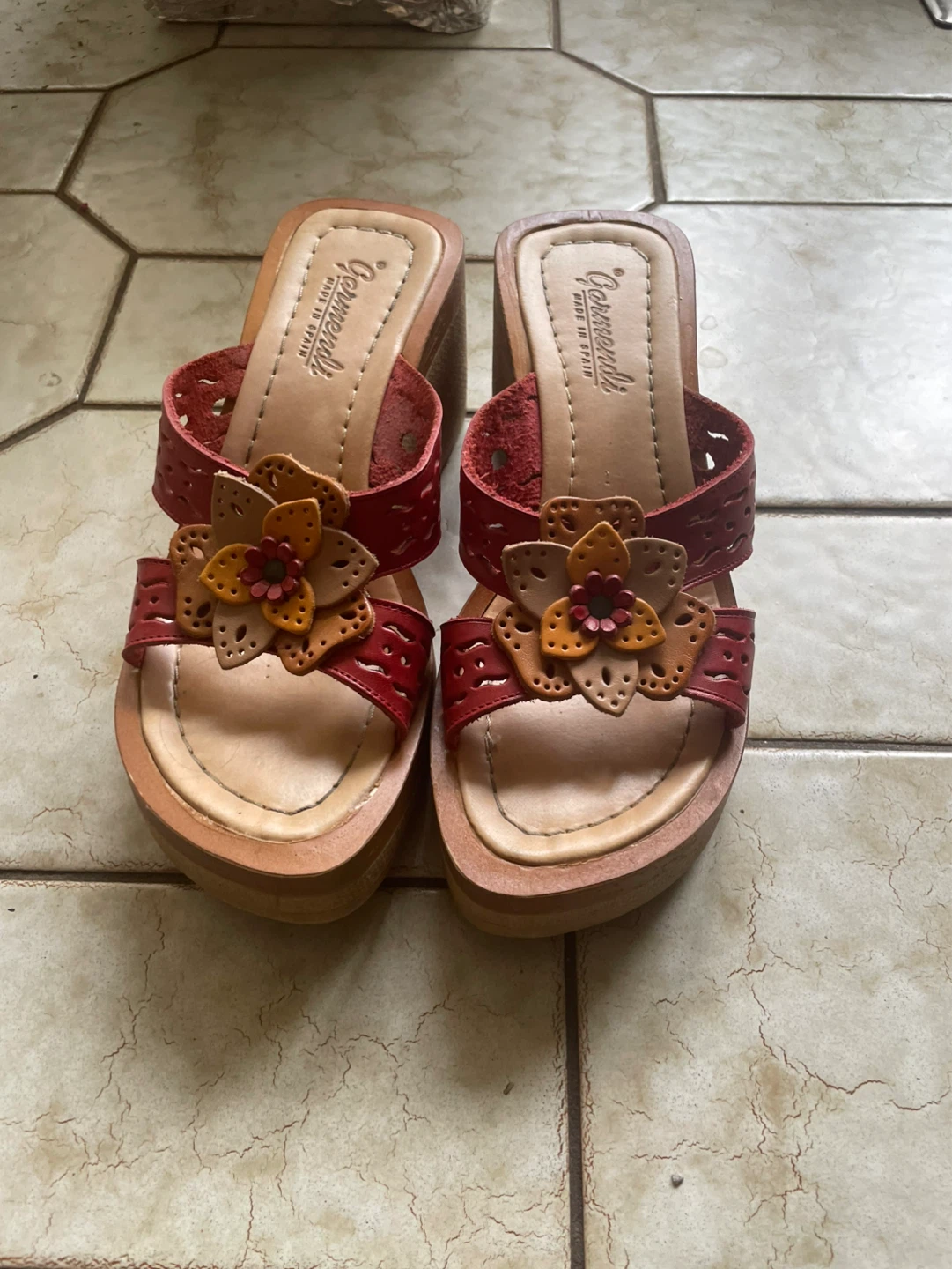 Early 2000's block sandals