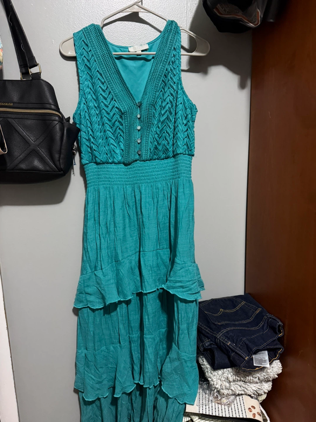 Athleta Black & White Print Sleeveless Dress Size M