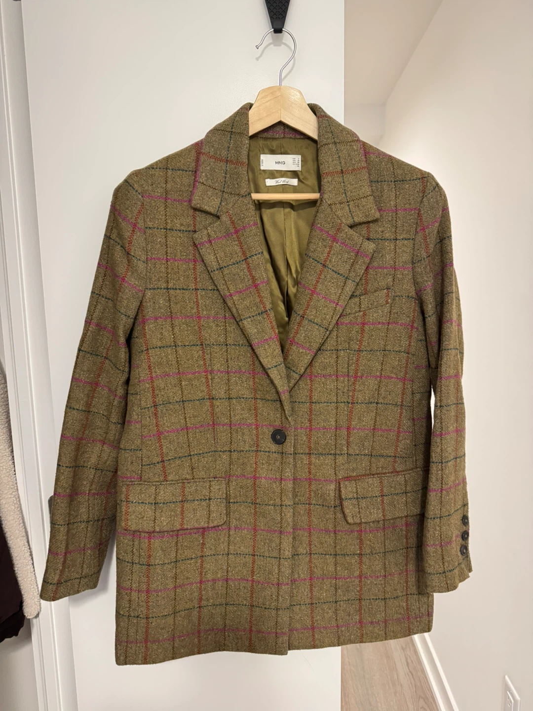 MANGO Wool Blend Blazer