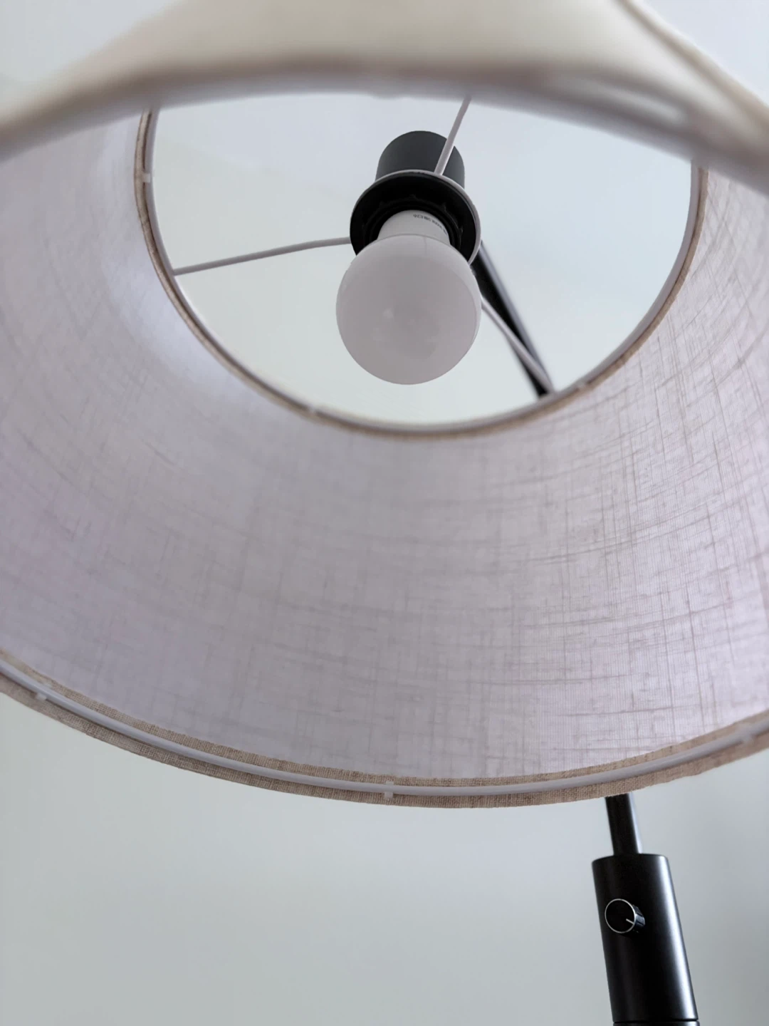 Floor Lamp with Beige Linen Shade - photo 3