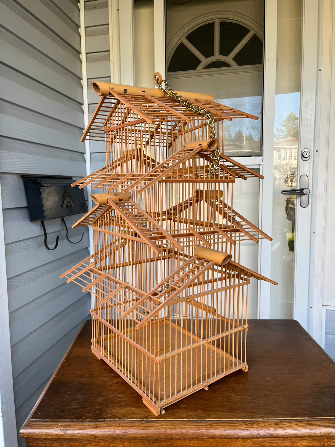 Vintage Bamboo Bird Cage