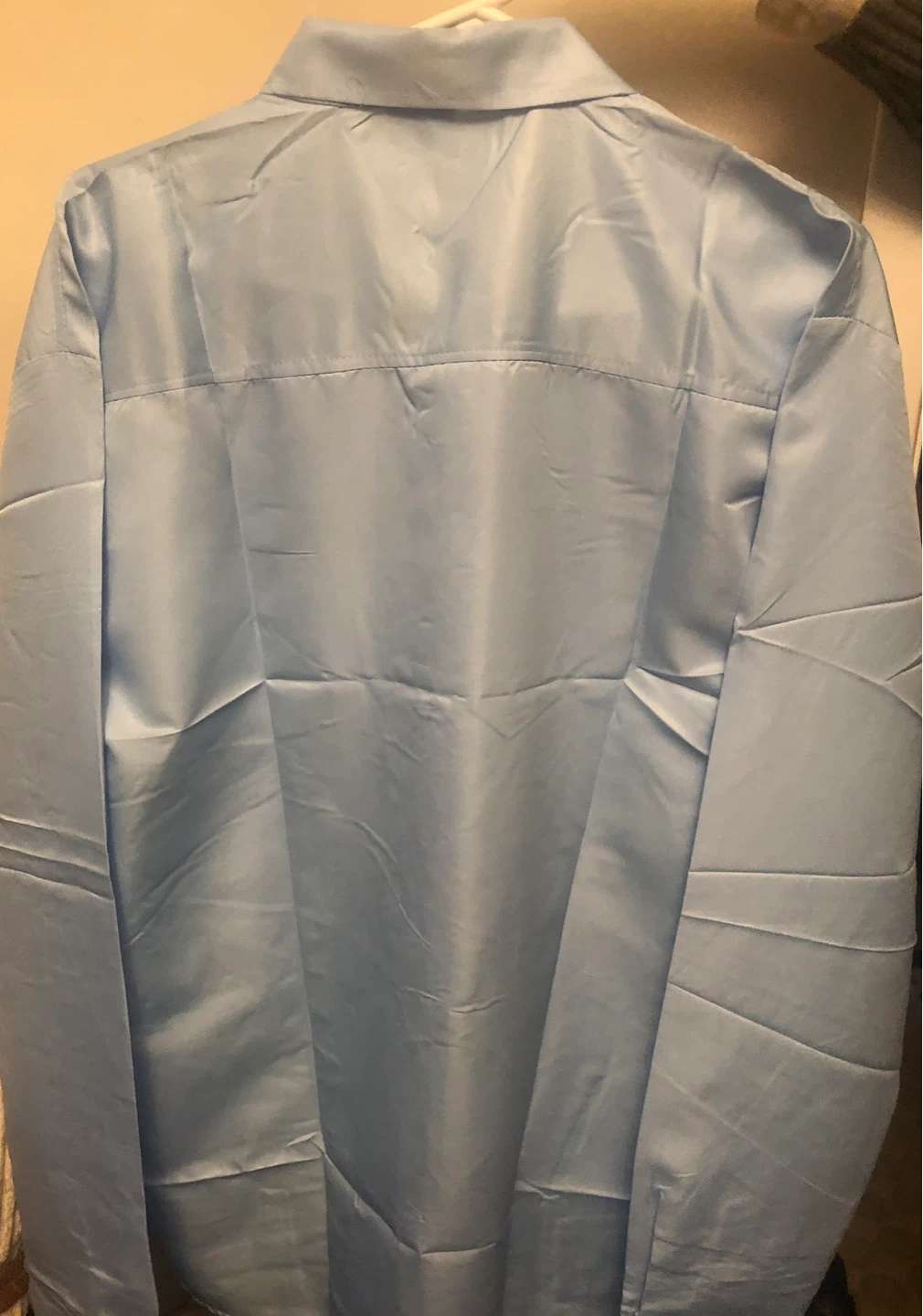 Nosijatdn Light Blue Button-Up Shirt - Size XXL