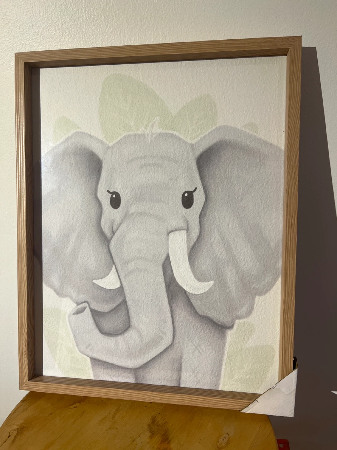Little Journey Baby Framed Wall Art - Elephant