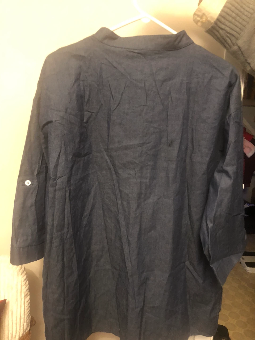 Blue Denim Shirt 3 quarter sleaves - photo 3