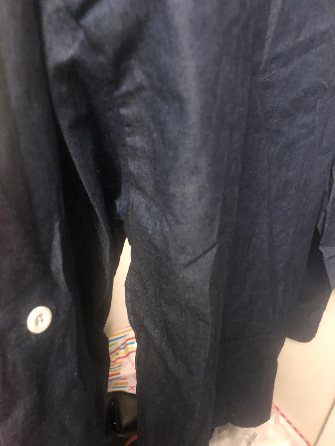 Blue Denim Shirt 3 quarter sleaves - photo 4