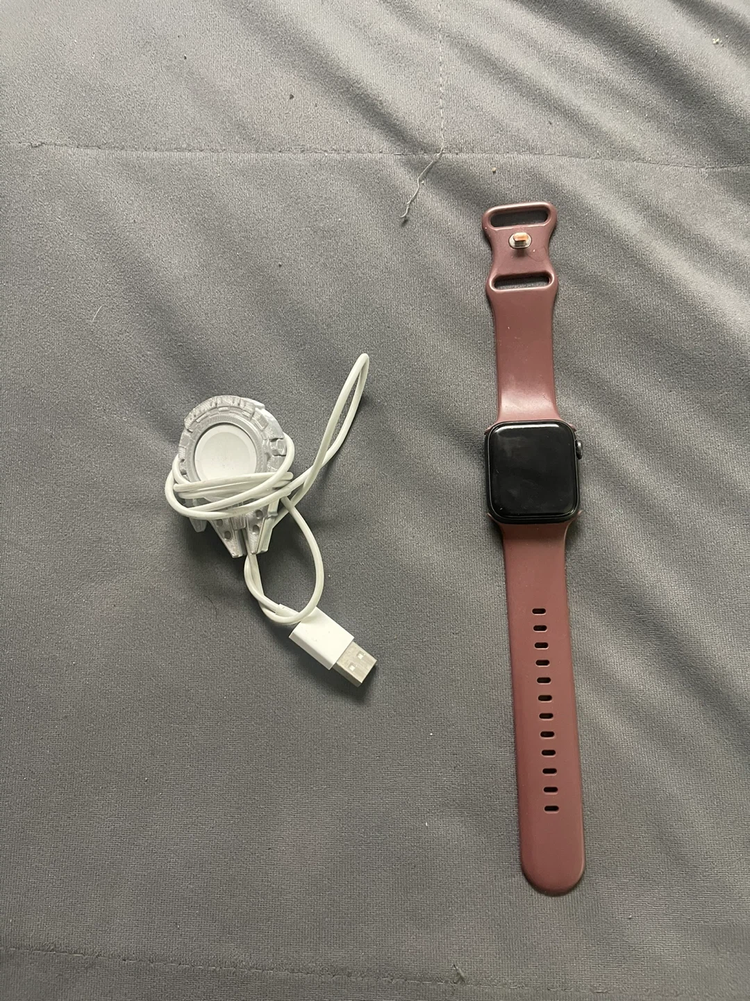 Apple Watch Series 4 (44mm) with Pink Band and Charger