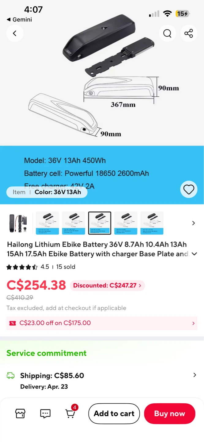 ⚠️36V 13Ah Ebike Battery NEED GONE ASAP⚠️ - photo 5