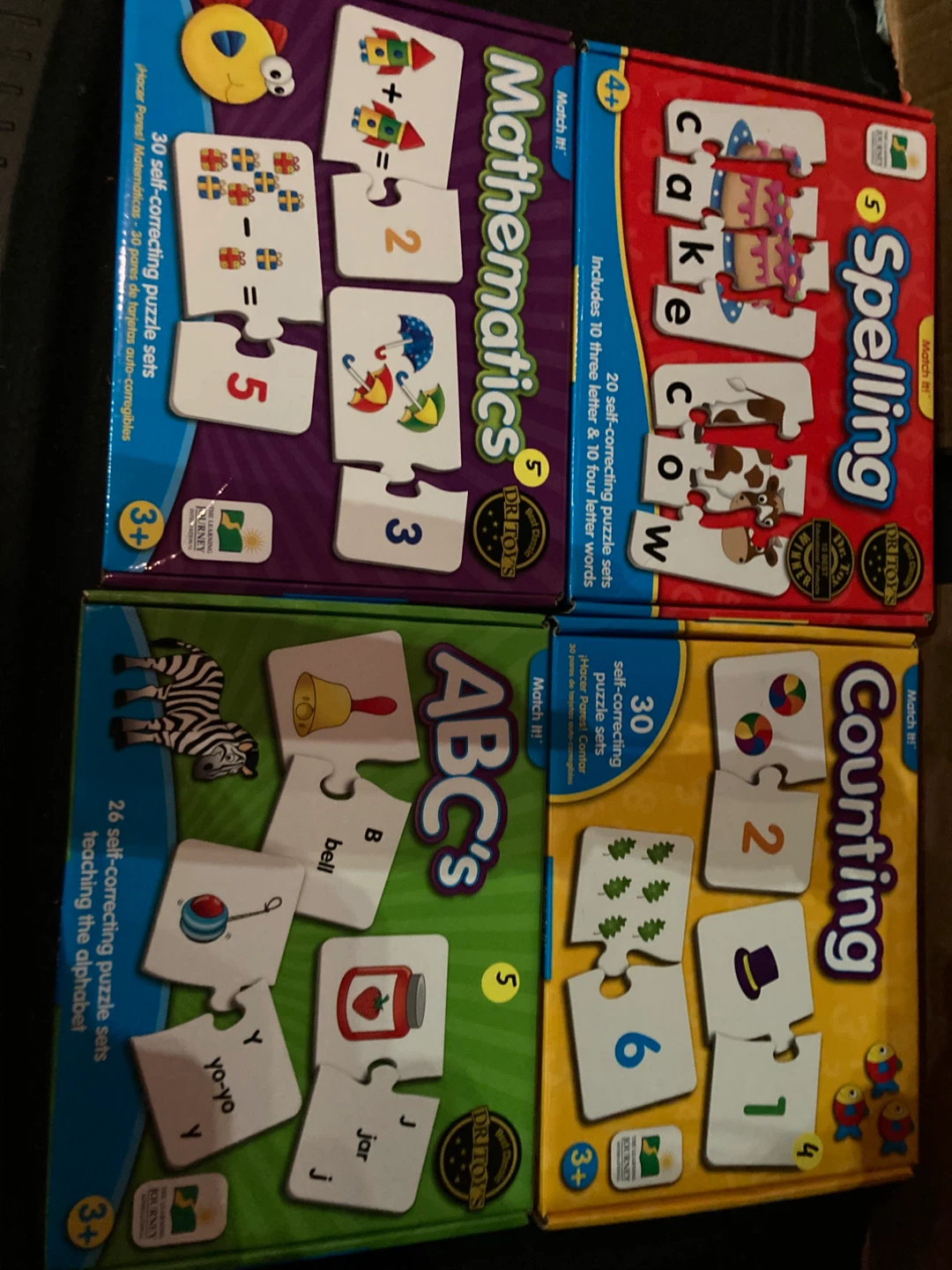Bright Minds Math, Spelling, ABCs, Counting Puzzle Sets & More - photo 2