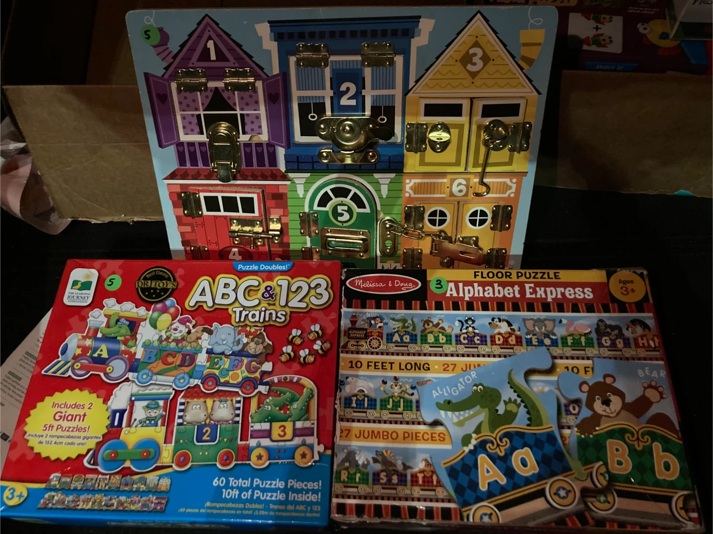 Bright Minds Math, Spelling, ABCs, Counting Puzzle Sets & More