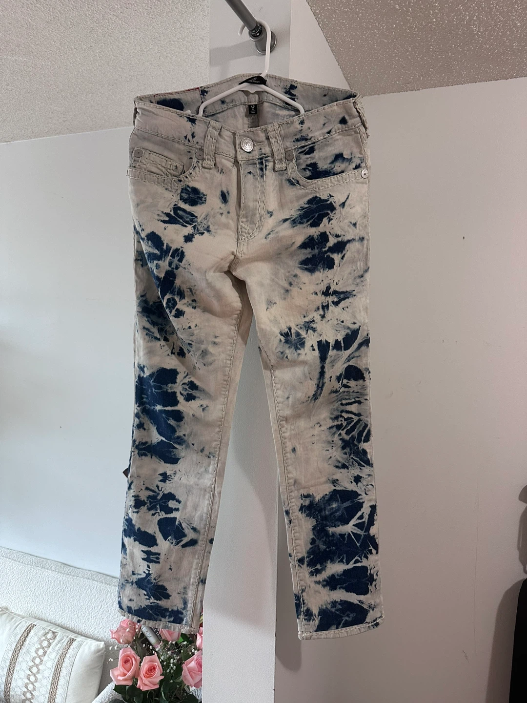Men's Jeans Tie-Dye Acid Wash 32 waist
