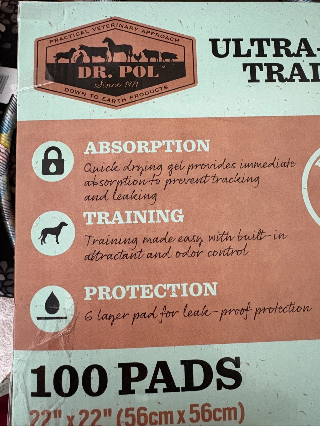 Dr. Pol Ultra-Absorbent Training Pads 100 Count 22"x22" - photo 3