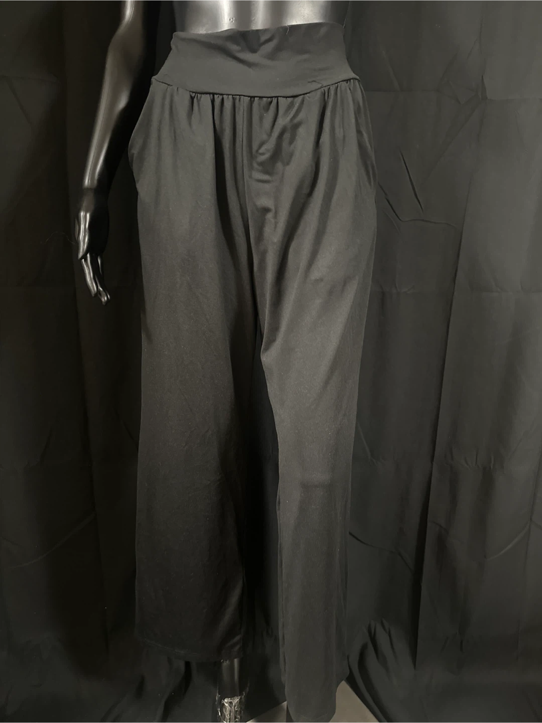 Black Wide Leg Lounge Pants
