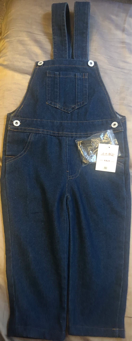 Baby Denim Overalls - Size 80
