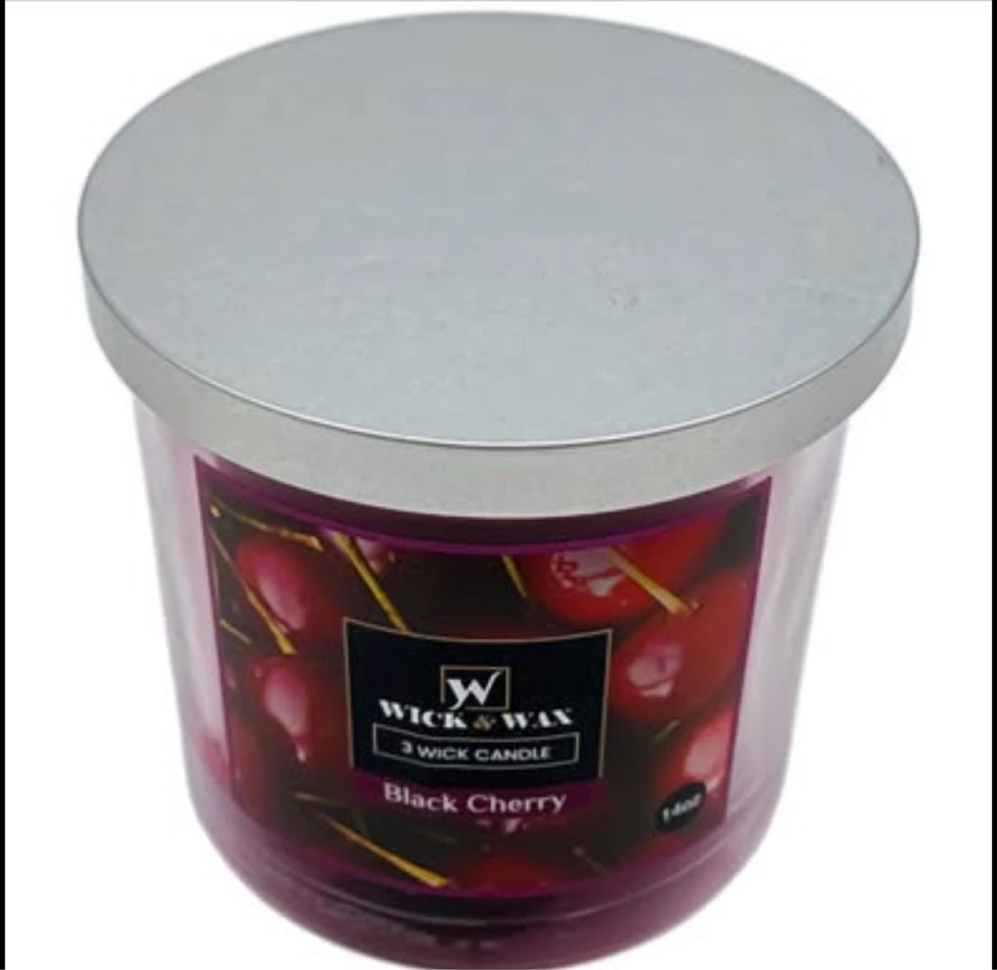 Wick & Wax scented candles, 14 oz. Black Cherry
