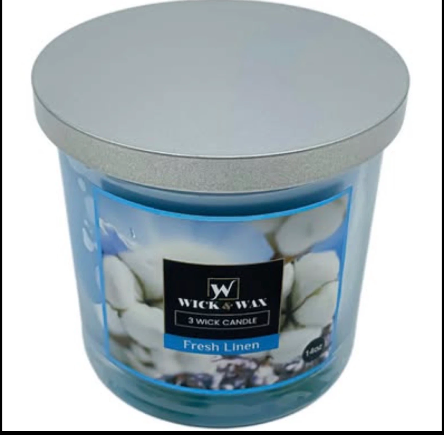 Wick & Wax scented candles, 14 oz. Fresh Linen