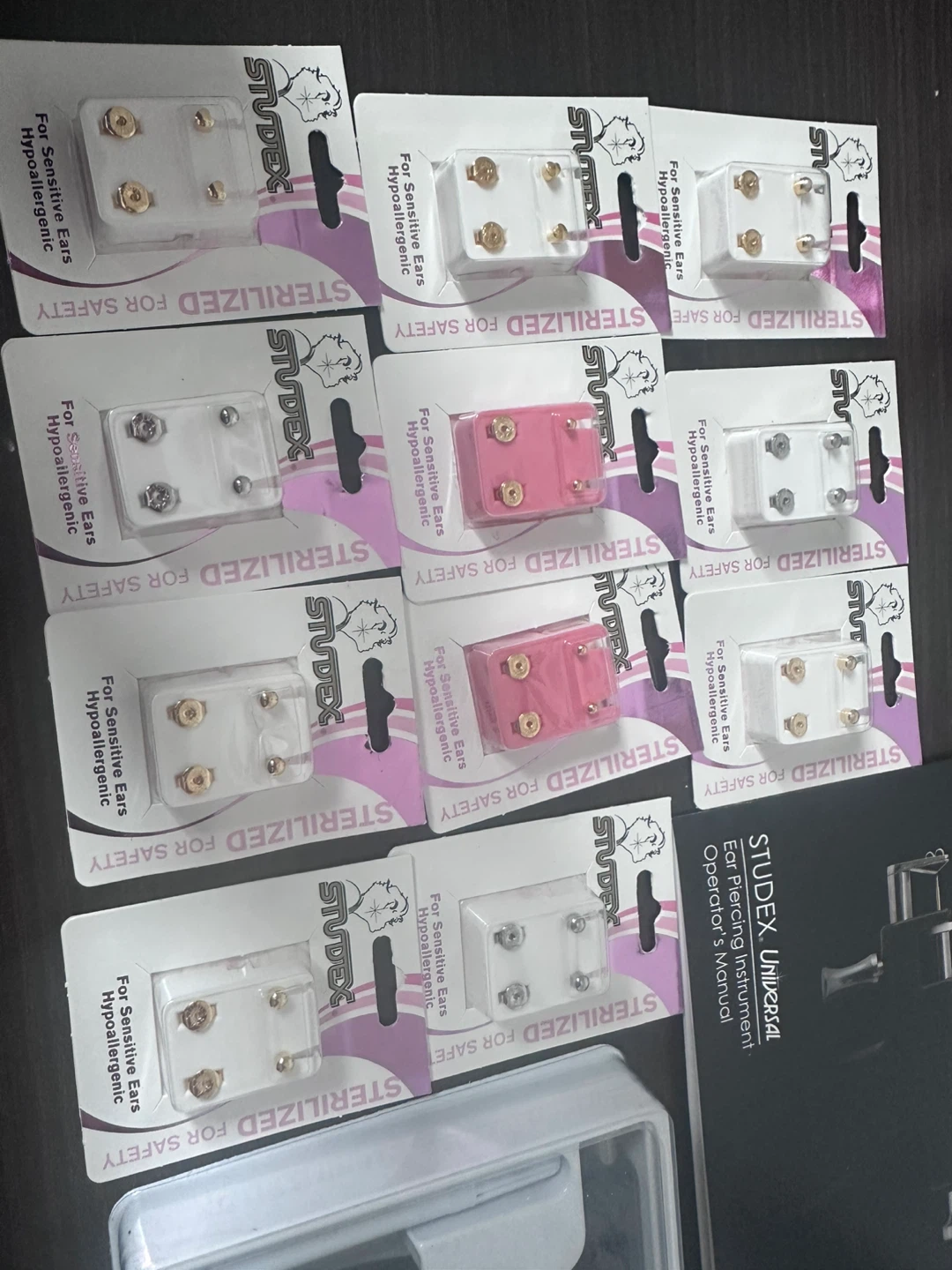 Studex Universal Ear Piercing Instrument Kit with Earrings - photo 3