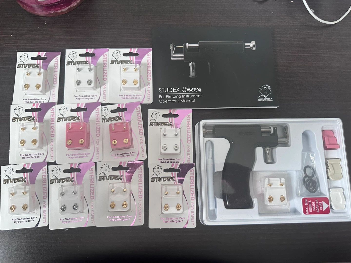 Studex Universal Ear Piercing Instrument Kit with Earrings
