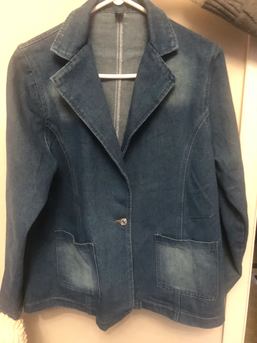Women's Denim Blazer Jacket 4XL