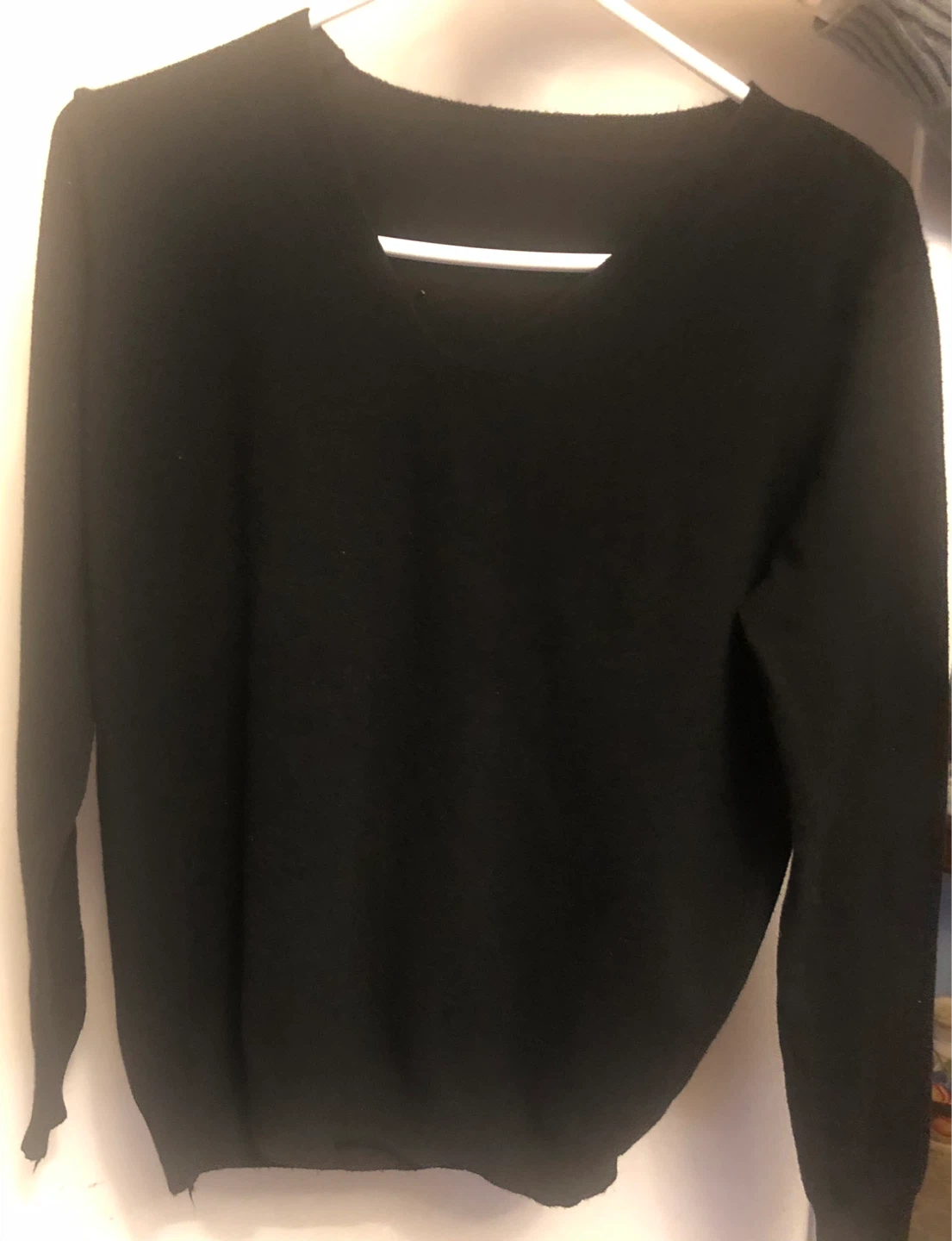 Black V-Neck Sweater