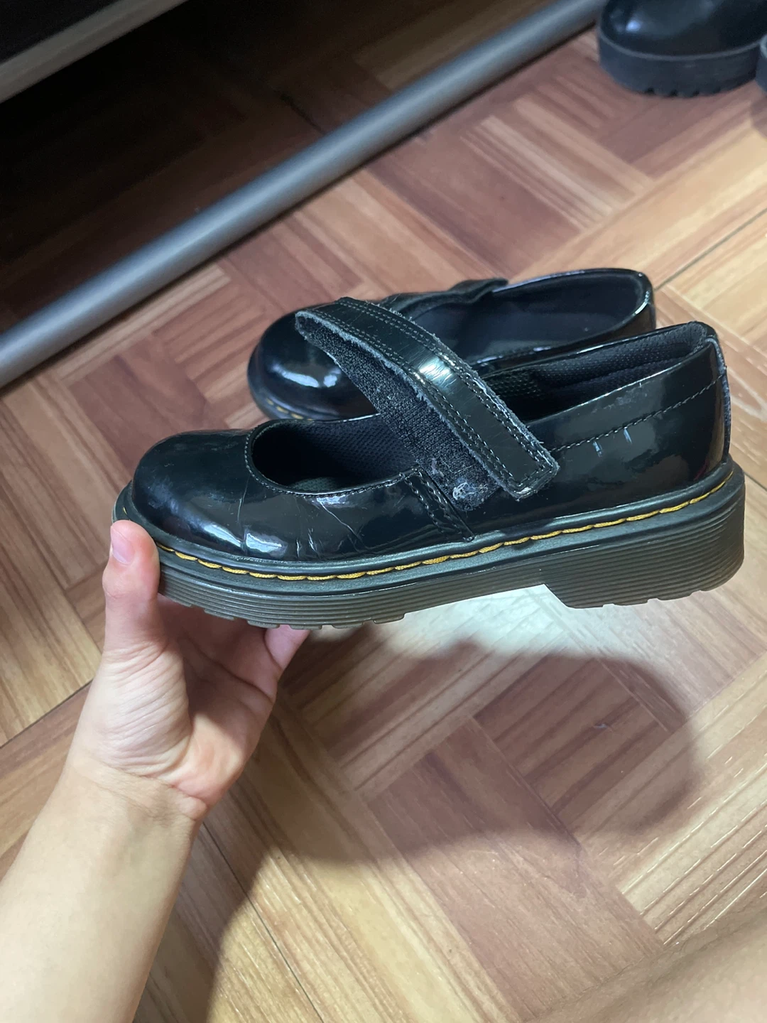 Dr. Martens Black Patent Mary Jane Shoes - photo 2