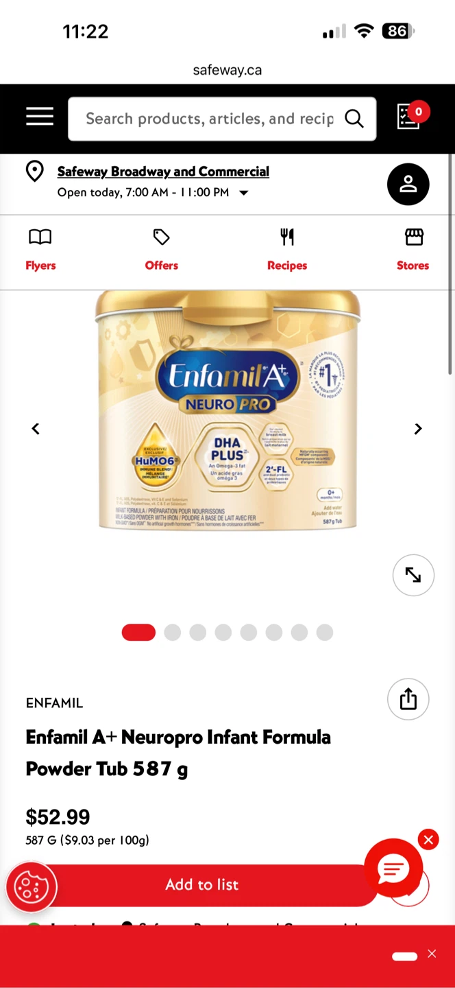 Enfamil A+ Neuropro Infant Formula Powder Tub 587 g - photo 5