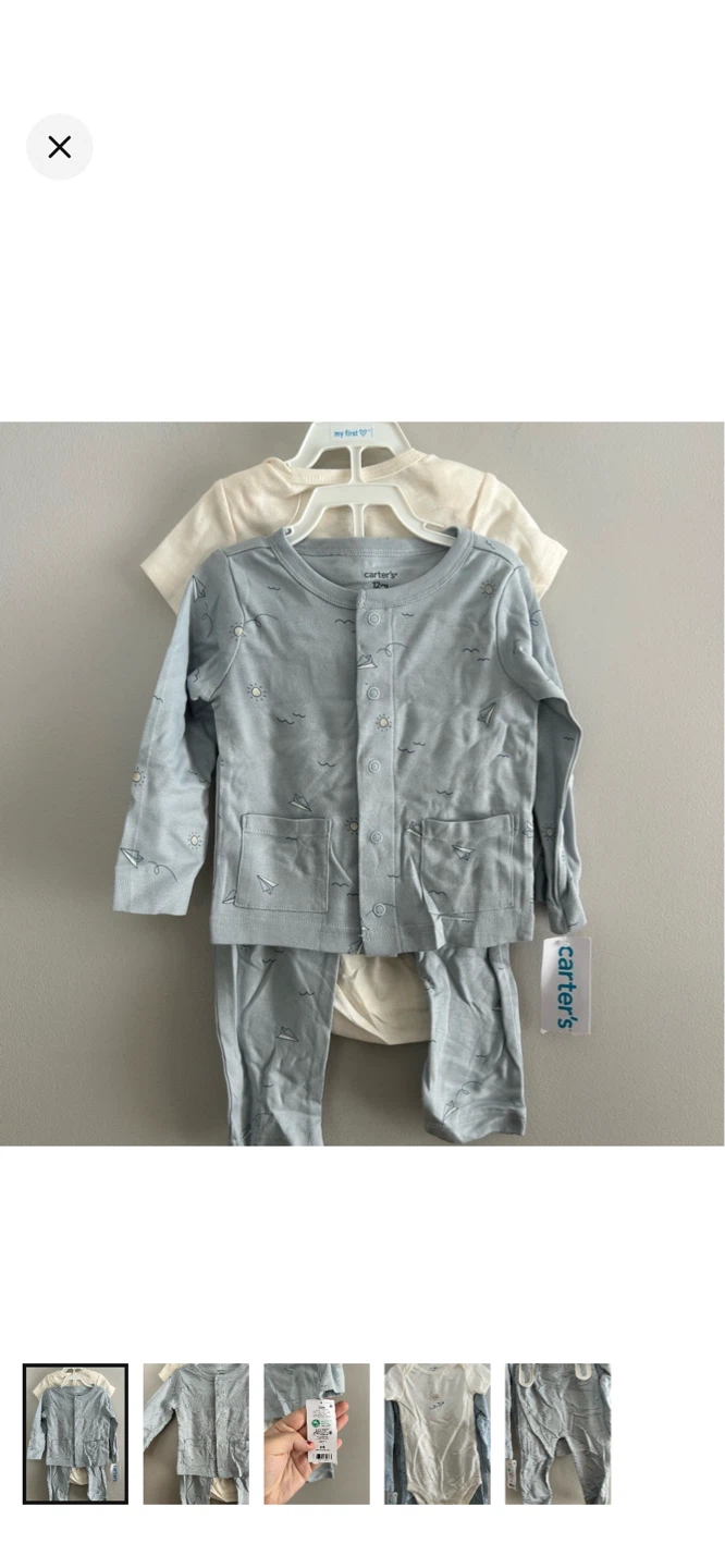 Carter's Baby Boys' 3-Piece Pajama Set - 12 Months
